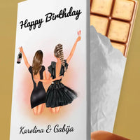 Personalizuotas "Gimtadienio mergina" šokoladas TeeInBlue Šokoladas