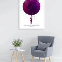 Personalizuotas vaikiškas žvaigždžių žemėlapis mergaitei, plakatas su rėmeliu  Poster -  dovanokis.lt