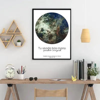 Personalizuotas žvaigždžių žemėlapis, plakatas su rėmeliu, Tu visada būsi mano spindinti žvaigždė  Poster -  dovanokis.lt