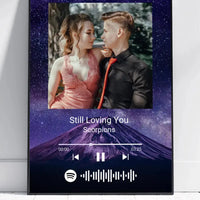 Personalizuotas Spotify muzikos grotuvo plakatas su jūsų nuotrauka, fonu, daina ir spotify kodu  Poster -  dovanokis.lt