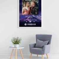 Personalizuotas Spotify muzikos grotuvo plakatas su jūsų nuotrauka, fonu, daina ir spotify kodu  Poster -  dovanokis.lt