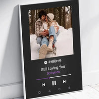 Personalizuotas Spotify muzikos grotuvo plakatas su jūsų nuotrauka, daina ir spotify kodu  Poster -  dovanokis.lt