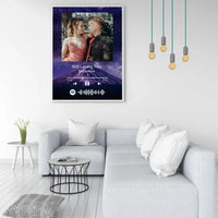 Personalizuotas Spotify muzikos grotuvo plakatas su jūsų nuotrauka, fonu, daina ir spotify kodu  Poster -  dovanokis.lt
