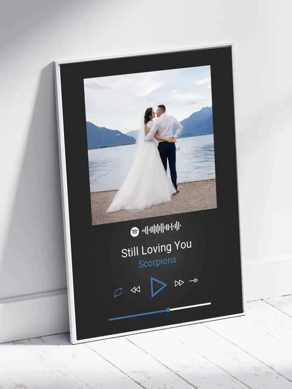 Personalizuotas Spotify muzikos grotuvo plakatas su jūsų nuotrauka, daina ir spotify kodu  Poster -  dovanokis.lt