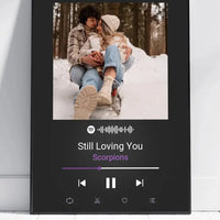 Personalizuotas Spotify muzikos grotuvo plakatas su jūsų nuotrauka, daina ir spotify kodu  Poster -  dovanokis.lt