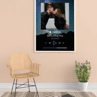 Personalizuotas Spotify muzikos grotuvo plakatas su jūsų nuotrauka, fonu, daina ir spotify kodu  Poster -  dovanokis.lt