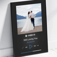 Personalizuotas Spotify muzikos grotuvo plakatas su jūsų nuotrauka, daina ir spotify kodu  Poster -  dovanokis.lt