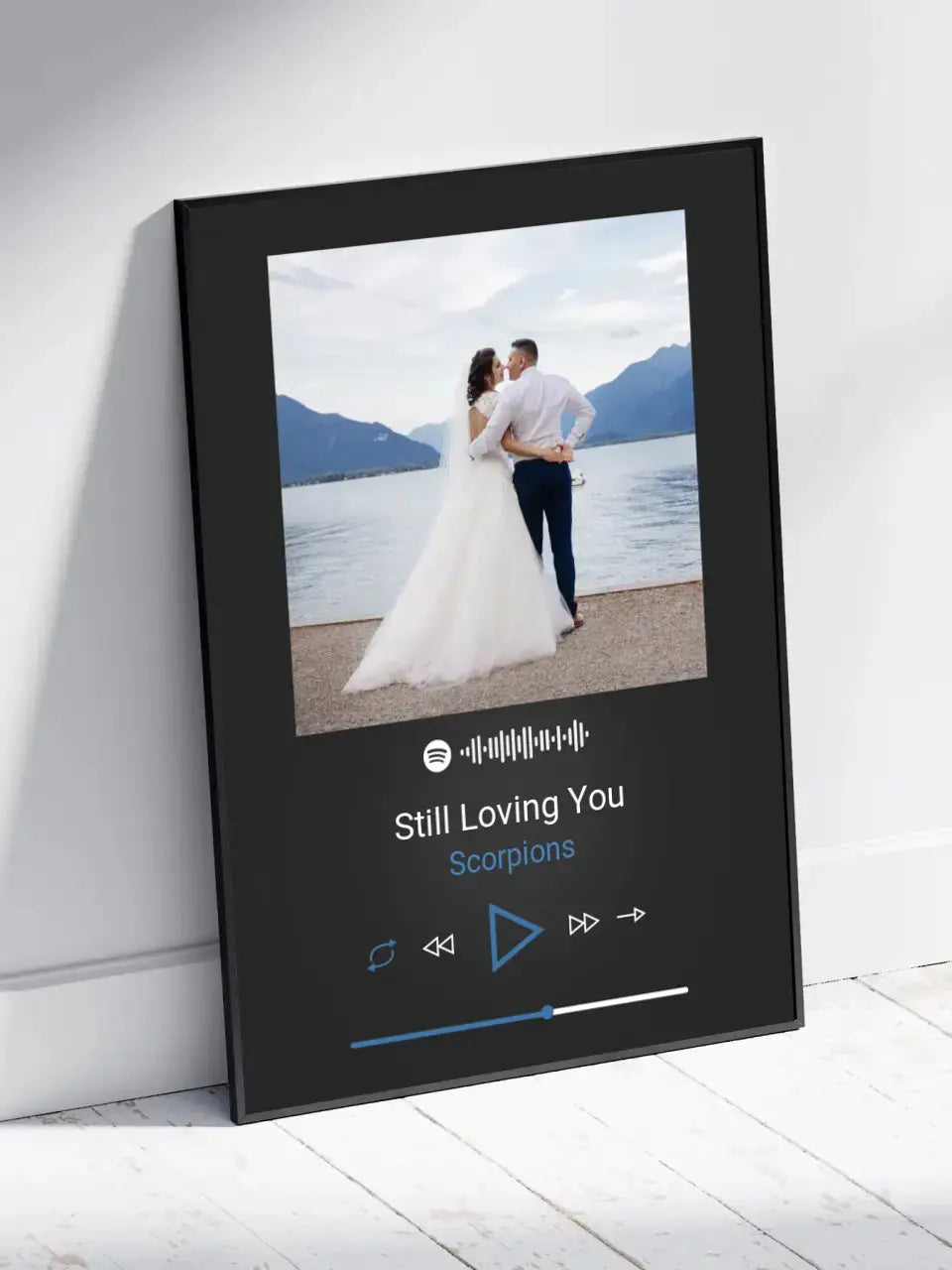 Personalizuotas Spotify muzikos grotuvo plakatas su jūsų nuotrauka, daina ir spotify kodu  Poster -  dovanokis.lt