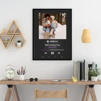 Personalizuotas Spotify muzikos grotuvo plakatas su jūsų nuotrauka, daina ir spotify kodu  Poster -  dovanokis.lt