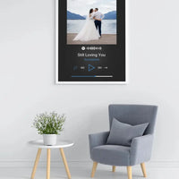 Personalizuotas Spotify muzikos grotuvo plakatas su jūsų nuotrauka, daina ir spotify kodu  Poster -  dovanokis.lt