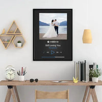 Personalizuotas Spotify muzikos grotuvo plakatas su jūsų nuotrauka, daina ir spotify kodu  Poster -  dovanokis.lt