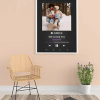 Personalizuotas Spotify muzikos grotuvo plakatas su jūsų nuotrauka, daina ir spotify kodu  Poster -  dovanokis.lt