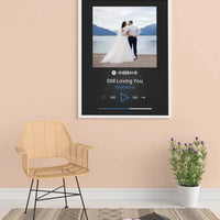 Personalizuotas Spotify muzikos grotuvo plakatas su jūsų nuotrauka, daina ir spotify kodu  Poster -  dovanokis.lt