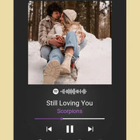 Personalizuotas Spotify muzikos grotuvo plakatas su jūsų nuotrauka, daina ir spotify kodu  Poster -  dovanokis.lt