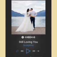 Personalizuotas Spotify muzikos grotuvo plakatas su jūsų nuotrauka, daina ir spotify kodu  Poster -  dovanokis.lt