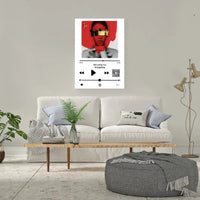 Personalizuotas "Apple Music" kūrinys su jūsų nuotrauka ir daina ant drobės  Drobe -  dovanokis.lt