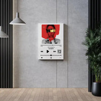 Personalizuotas "Apple Music" kūrinys su jūsų nuotrauka ir daina ant drobės  Drobe -  dovanokis.lt