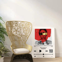 Personalizuotas "Apple Music" kūrinys su jūsų nuotrauka ir daina ant drobės  Drobe -  dovanokis.lt