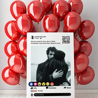 Personalizuotas "Facebook" dizaino kūrinys ant drobės su jūsų nuotrauka ir tekstu  Drobe -  dovanokis.lt