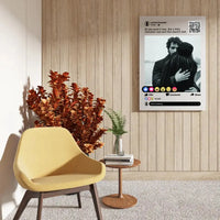 Personalizuotas "Facebook" dizaino kūrinys ant drobės su jūsų nuotrauka ir tekstu  Drobe -  dovanokis.lt