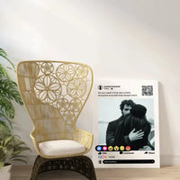 Personalizuotas "Facebook" dizaino kūrinys ant drobės su jūsų nuotrauka ir tekstu  Drobe -  dovanokis.lt