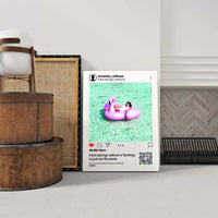 Personalizuotas "Instagram" dizaino kūrinys ant drobės su jūsų nuotrauka ir tekstais  Drobe -  dovanokis.lt