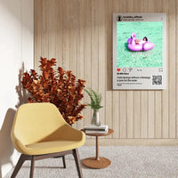 Personalizuotas "Instagram" dizaino kūrinys ant drobės su jūsų nuotrauka ir tekstais  Drobe -  dovanokis.lt