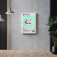 Personalizuotas "Instagram" dizaino kūrinys ant drobės su jūsų nuotrauka ir tekstais  Drobe -  dovanokis.lt