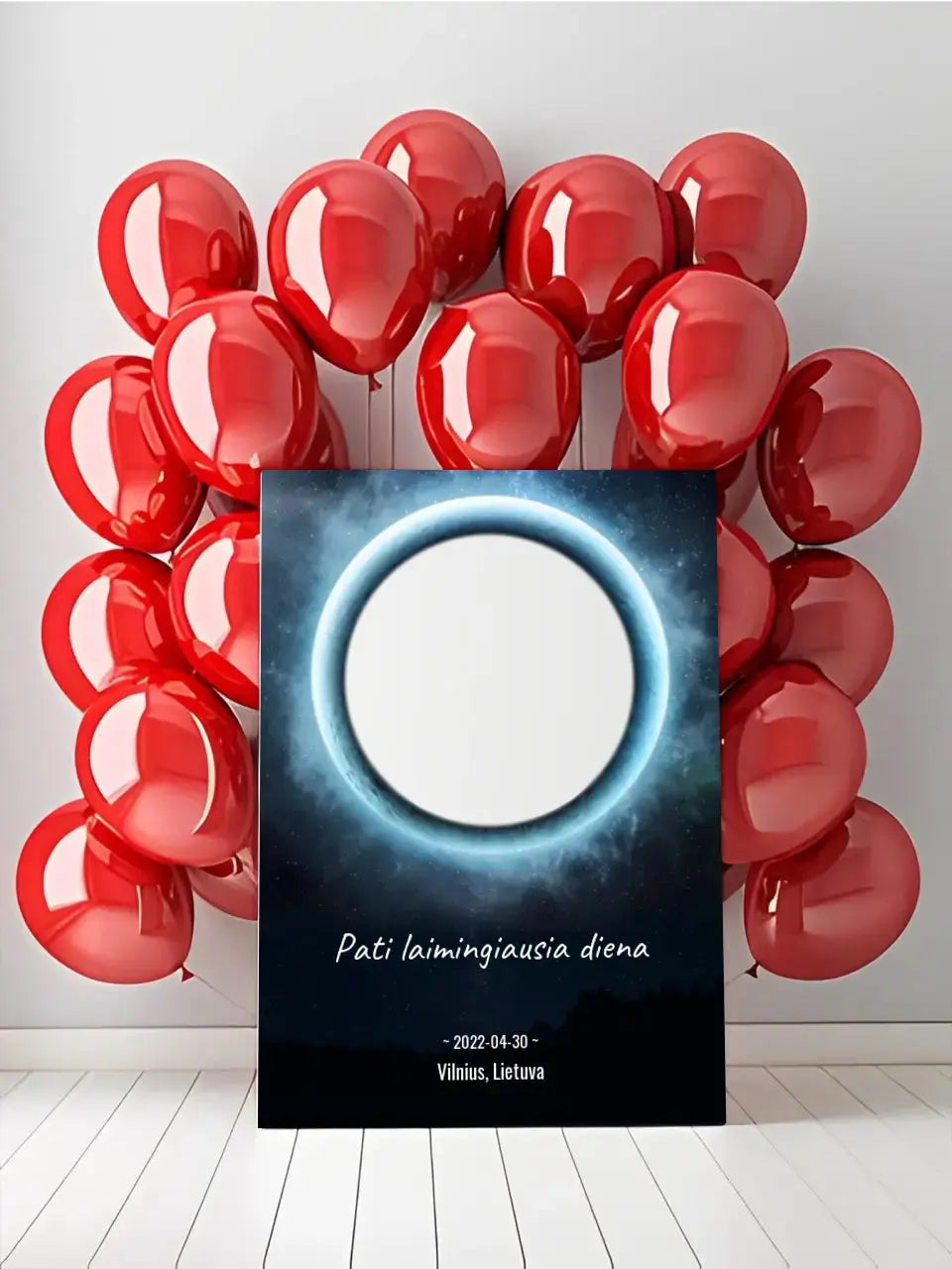 Personalizuotas žvaigždžių žemėlapis su fonu ant drobės  Drobe -  dovanokis.lt