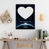 Personalizuotas žvaigždžių žemėlapis, plakatas su rėmeliu  Poster -  dovanokis.lt