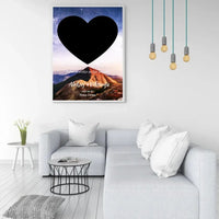 Personalizuotas žvaigždžių žemėlapis, plakatas su rėmeliu  Poster -  dovanokis.lt