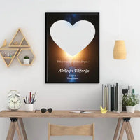 Personalizuotas žvaigždžių žemėlapis, plakatas su rėmeliu  Poster -  dovanokis.lt