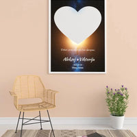 Personalizuotas žvaigždžių žemėlapis, plakatas su rėmeliu  Poster -  dovanokis.lt