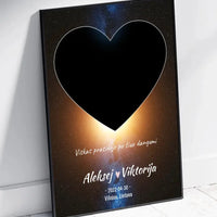 Personalizuotas žvaigždžių žemėlapis, plakatas su rėmeliu  Poster -  dovanokis.lt