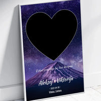 Personalizuotas žvaigždžių žemėlapis, plakatas su rėmeliu  Poster -  dovanokis.lt