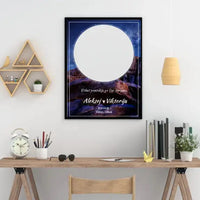 Personalizuotas žvaigždžių žemėlapis, plakatas su rėmeliu  Poster -  dovanokis.lt