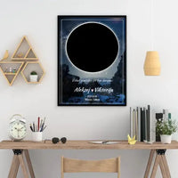 Personalizuotas žvaigždžių žemėlapis, plakatas su rėmeliu  Poster -  dovanokis.lt