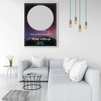 Personalizuotas žvaigždžių žemėlapis, plakatas su rėmeliu  Poster -  dovanokis.lt