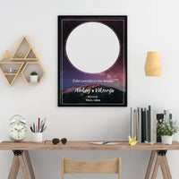 Personalizuotas žvaigždžių žemėlapis, plakatas su rėmeliu  Poster -  dovanokis.lt