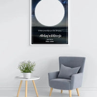Personalizuotas žvaigždžių žemėlapis, plakatas su rėmeliu  Poster -  dovanokis.lt