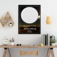 Personalizuotas žvaigždžių žemėlapis, plakatas su rėmeliu  Poster -  dovanokis.lt