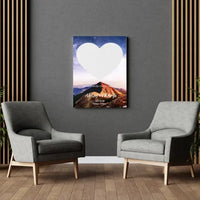 Personalizuotas žvaigždžių žemėlapis su fonu ir tekstu ant drobės  Drobe -  dovanokis.lt