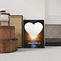 Personalizuotas žvaigždžių žemėlapis su fonu ir tekstu ant drobės  Drobe -  dovanokis.lt