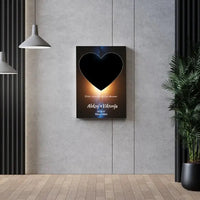 Personalizuotas žvaigždžių žemėlapis su fonu ir tekstu ant drobės  Drobe -  dovanokis.lt