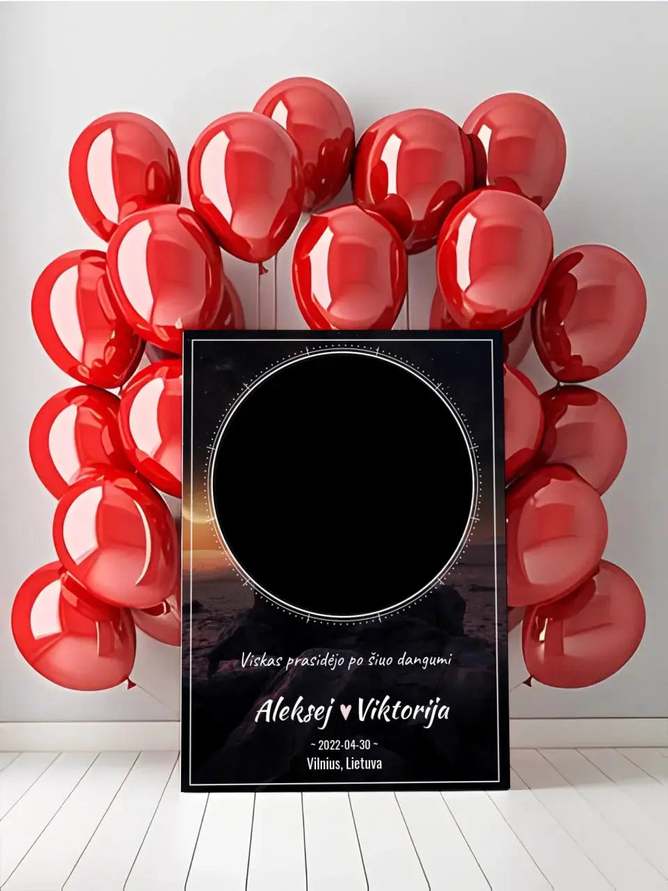 Personalizuotas žvaigždžių žemėlapis su fonu ant drobės  Drobe -  dovanokis.lt