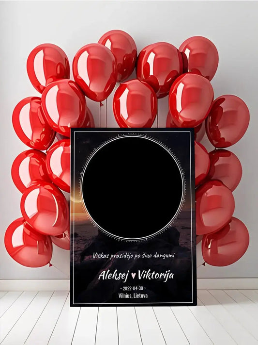 Personalizuotas žvaigždžių žemėlapis su fonu ant drobės  Drobe -  dovanokis.lt