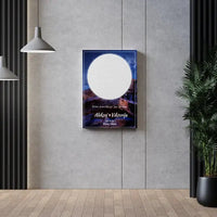 Personalizuotas žvaigždžių žemėlapis su fonu ant drobės  Drobe -  dovanokis.lt