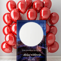 Personalizuotas žvaigždžių žemėlapis su fonu ant drobės  Drobe -  dovanokis.lt