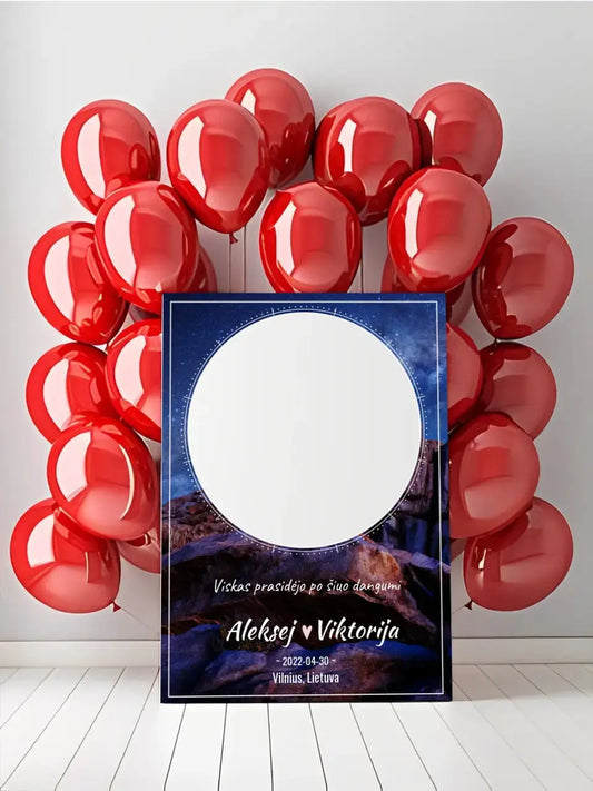 Personalizuotas žvaigždžių žemėlapis su fonu ant drobės  Drobe -  dovanokis.lt