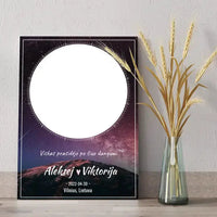 Personalizuotas žvaigždžių žemėlapis su fonu ant drobės  Drobe -  dovanokis.lt